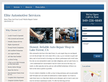 Tablet Screenshot of lakeforestautorepair.net